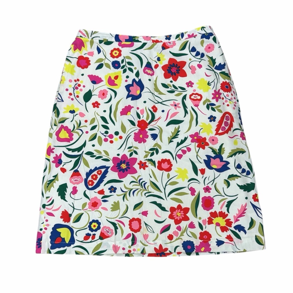 Boden Anthropologie Multicolor Floral Skirt